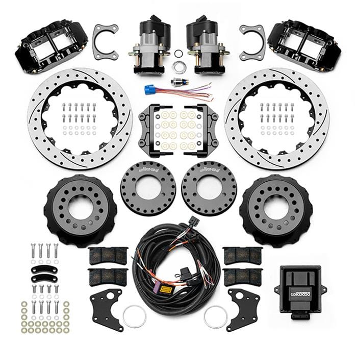 Wilwood Disc Brakes Wilwood Forged Narrow Superlite 4R Big Brake Rear Parking Brake Kits 140-16155-D Autofit