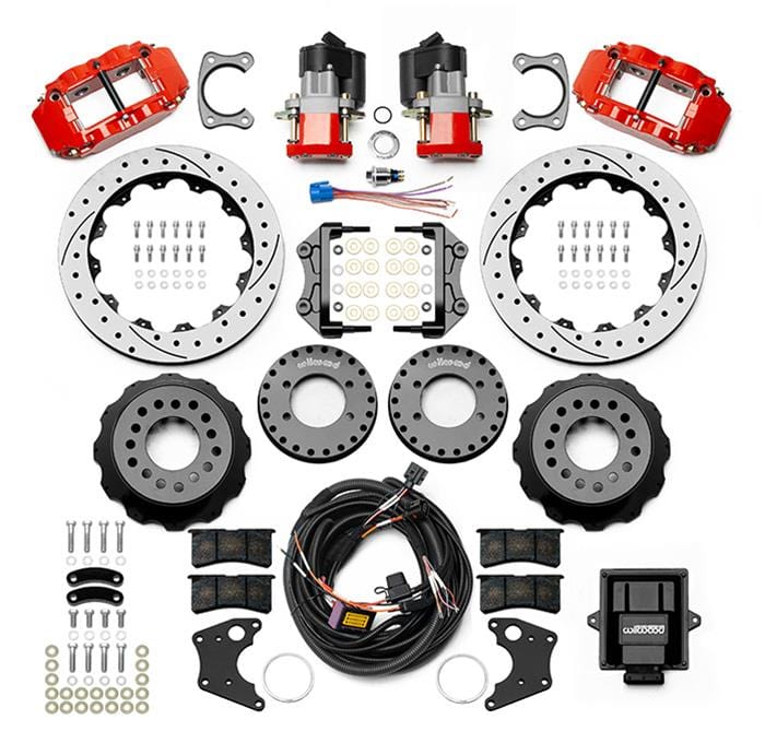 Wilwood Disc Brakes Wilwood Forged Narrow Superlite 4R Big Brake Rear Parking Brake Kits 140-16155-DR Autofit