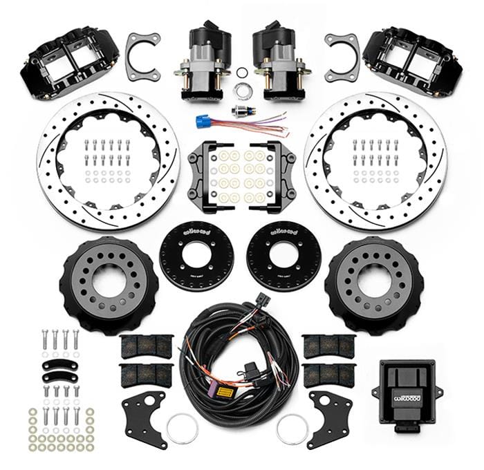 Wilwood Disc Brakes Wilwood Forged Narrow Superlite 4R Big Brake Rear Parking Brake Kits 140-16165-D Autofit