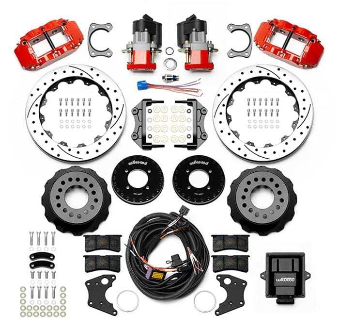 Wilwood Disc Brakes Wilwood Forged Narrow Superlite 4R Big Brake Rear Parking Brake Kits 140-16165-DR Autofit