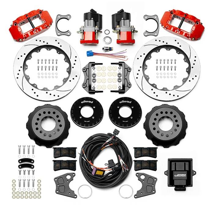 Wilwood Disc Brakes Wilwood Forged Narrow Superlite 4R Big Brake Rear Parking Brake Kits 140-16166-DR Autofit