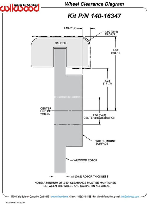 Wilwood Disc Brakes Wilwood Forged Narrow Superlite 4R Big Brake Rear Parking Brake Kits 140-16347 Autofit