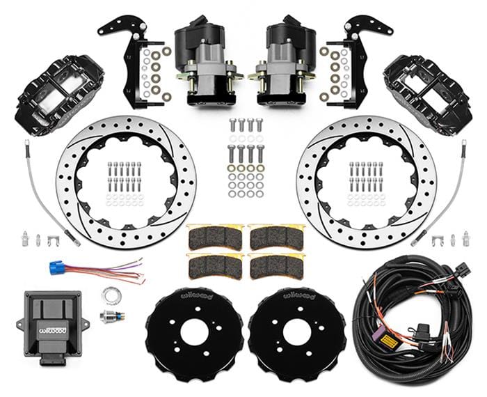Wilwood Disc Brakes Wilwood Forged Narrow Superlite 4R Big Brake Rear Parking Brake Kits 140-16347-D Autofit