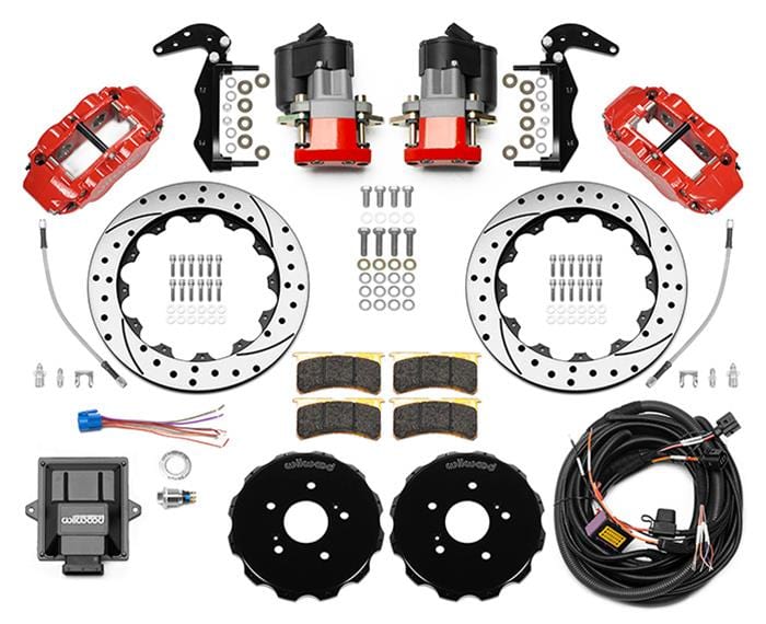Wilwood Disc Brakes Wilwood Forged Narrow Superlite 4R Big Brake Rear Parking Brake Kits 140-16347-DR Autofit