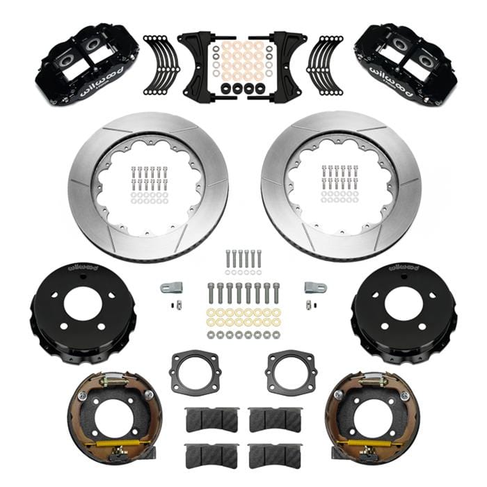 Wilwood Disc Brakes Wilwood Forged Narrow Superlite 4R Big Brake Rear Parking Brake Kits 140-17543 Autofit