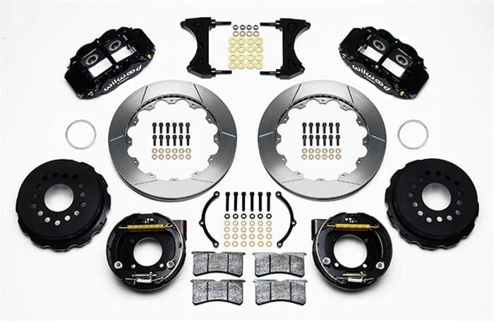 Wilwood Disc Brakes Wilwood Forged Narrow Superlite 4R Big Brake Rear Parking Brake Kits 140-9213 Autofit