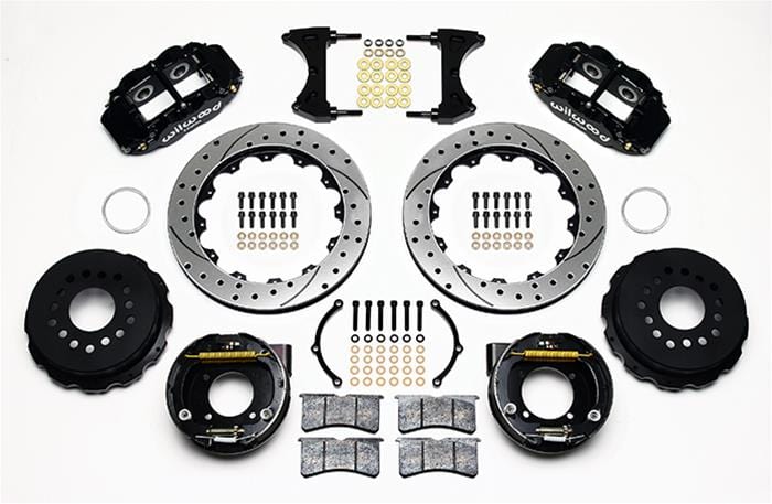 Wilwood Disc Brakes Wilwood Forged Narrow Superlite 4R Big Brake Rear Parking Brake Kits 140-9213-D Autofit