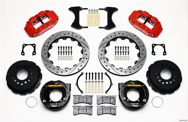 Wilwood Disc Brakes Wilwood Forged Narrow Superlite 4R Big Brake Rear Parking Brake Kits 140-9215-DR Autofit