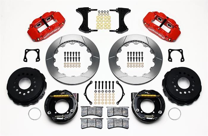 Wilwood Disc Brakes Wilwood Forged Narrow Superlite 4R Big Brake Rear Parking Brake Kits 140-9215-R Autofit