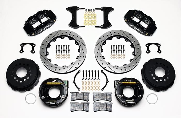 Wilwood Disc Brakes Wilwood Forged Narrow Superlite 4R Big Brake Rear Parking Brake Kits 140-9216-D Autofit
