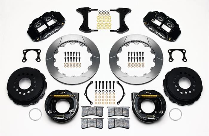 Wilwood Disc Brakes Wilwood Forged Narrow Superlite 4R Big Brake Rear Parking Brake Kits 140-9217 Autofit