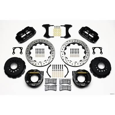 Wilwood Disc Brakes Wilwood Forged Narrow Superlite 4R Big Brake Rear Parking Brake Kits 140-9217-D Autofit