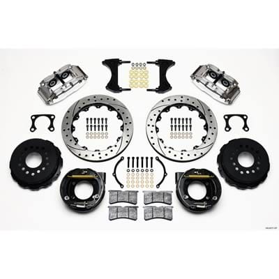 Wilwood Disc Brakes Wilwood Forged Narrow Superlite 4R Big Brake Rear Parking Brake Kits 140-9217-DP Autofit