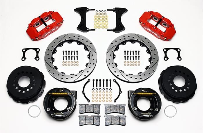 Wilwood Disc Brakes Wilwood Forged Narrow Superlite 4R Big Brake Rear Parking Brake Kits 140-9217-DR Autofit