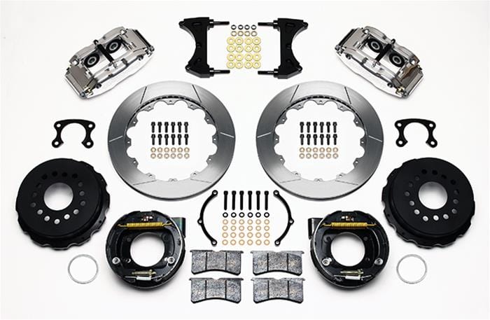 Wilwood Disc Brakes Wilwood Forged Narrow Superlite 4R Big Brake Rear Parking Brake Kits 140-9218-P Autofit