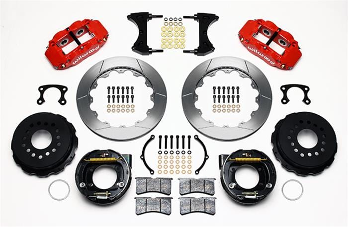 Wilwood Disc Brakes Wilwood Forged Narrow Superlite 4R Big Brake Rear Parking Brake Kits 140-9218-R Autofit