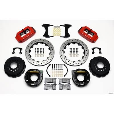 Wilwood Disc Brakes Wilwood Forged Narrow Superlite 4R Big Brake Rear Parking Brake Kits 140-9219-DR Autofit