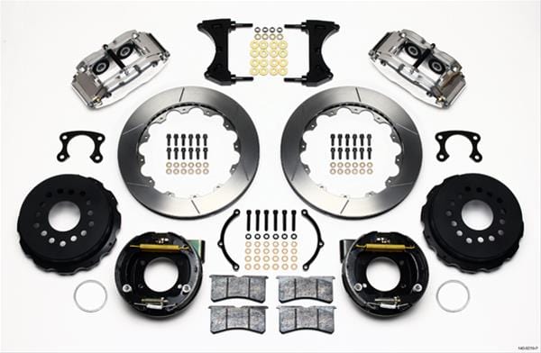 Wilwood Disc Brakes Wilwood Forged Narrow Superlite 4R Big Brake Rear Parking Brake Kits 140-9219-P Autofit