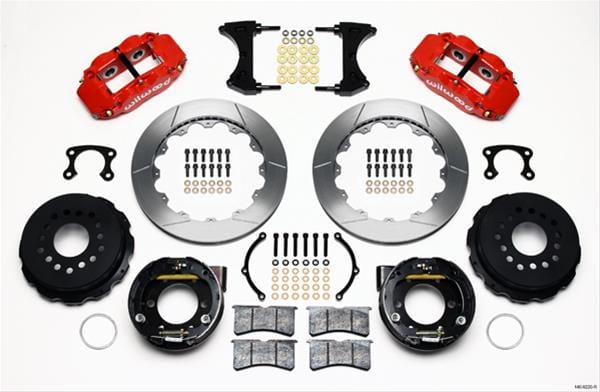 Wilwood Disc Brakes Wilwood Forged Narrow Superlite 4R Big Brake Rear Parking Brake Kits 140-9220-R Autofit
