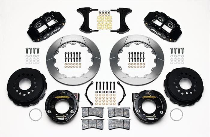 Wilwood Disc Brakes Wilwood Forged Narrow Superlite 4R Big Brake Rear Parking Brake Kits 140-9221 Autofit