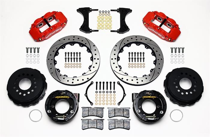 Wilwood Disc Brakes Wilwood Forged Narrow Superlite 4R Big Brake Rear Parking Brake Kits 140-9221-DR Autofit