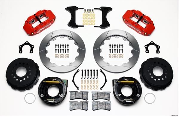 Wilwood Disc Brakes Wilwood Forged Narrow Superlite 4R Big Brake Rear Parking Brake Kits 140-9222-R Autofit