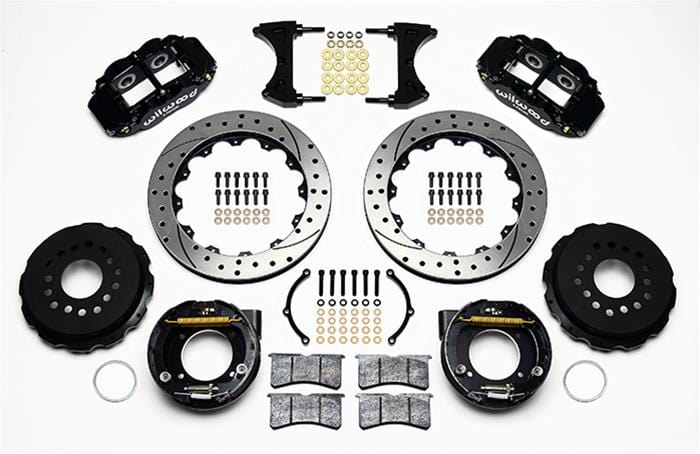 Wilwood Disc Brakes Wilwood Forged Narrow Superlite 4R Big Brake Rear Parking Brake Kits 140-9223-D Autofit