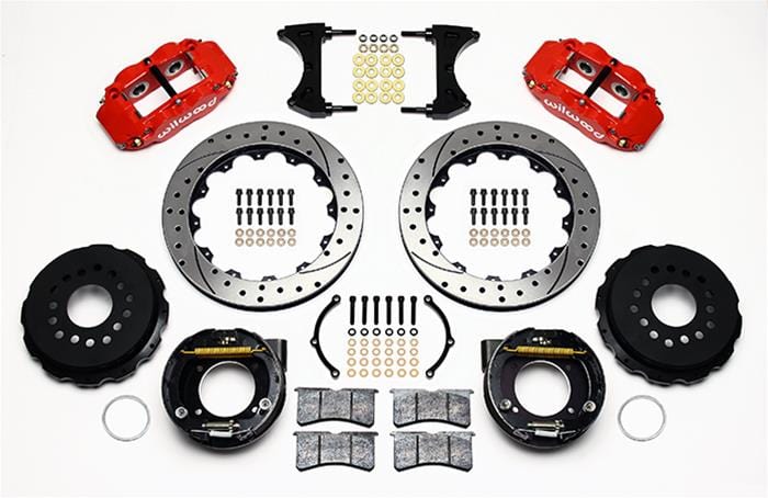 Wilwood Disc Brakes Wilwood Forged Narrow Superlite 4R Big Brake Rear Parking Brake Kits 140-9223-DR Autofit