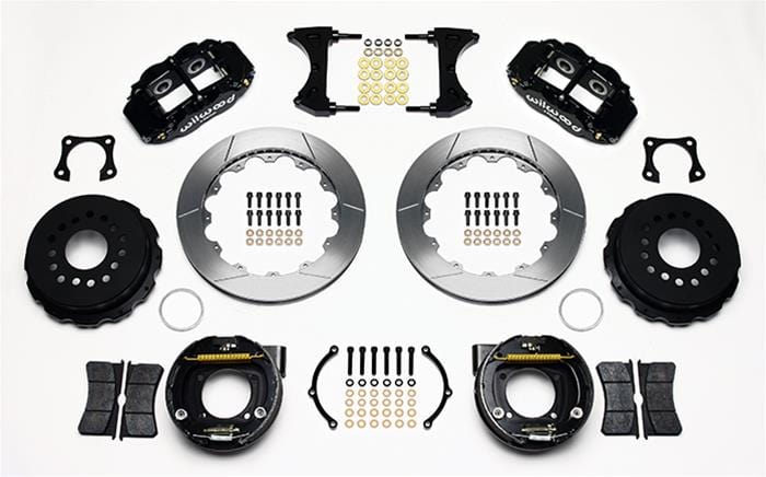 Wilwood Disc Brakes Wilwood Forged Narrow Superlite 4R Big Brake Rear Parking Brake Kits 140-9224 Autofit