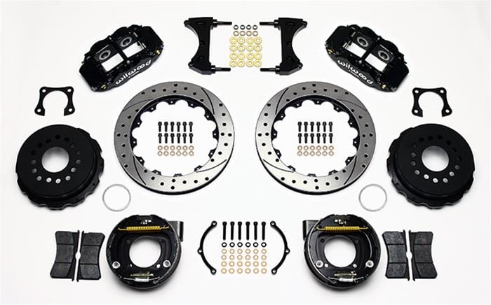 Wilwood Disc Brakes Wilwood Forged Narrow Superlite 4R Big Brake Rear Parking Brake Kits 140-9224-D Autofit