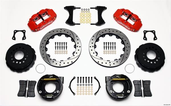 Wilwood Disc Brakes Wilwood Forged Narrow Superlite 4R Big Brake Rear Parking Brake Kits 140-9224-DR Autofit