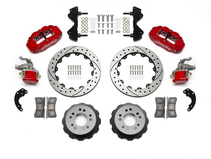 Wilwood Disc Brakes Wilwood Forged Narrow Superlite 4R-MC4 Big Brake Rear Parking Brake Kits 140-14262-DR Autofit