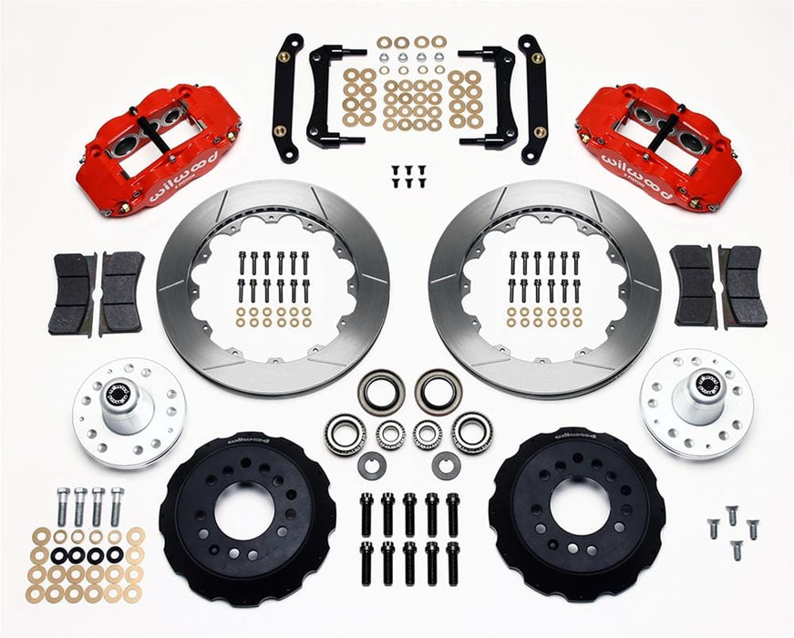 Wilwood Disc Brakes Wilwood Forged Narrow Superlite 6R Big Brake Front Brake Kits 140-10492-R Autofit