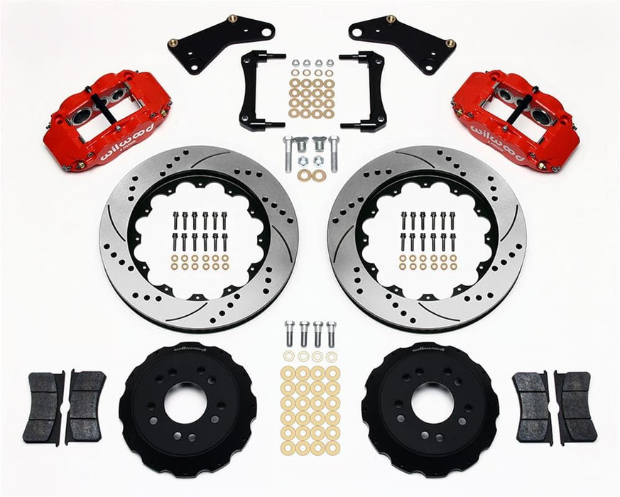 Wilwood Disc Brakes Wilwood Forged Narrow Superlite 6R Big Brake Front Brake Kits 140-10617-DR Autofit