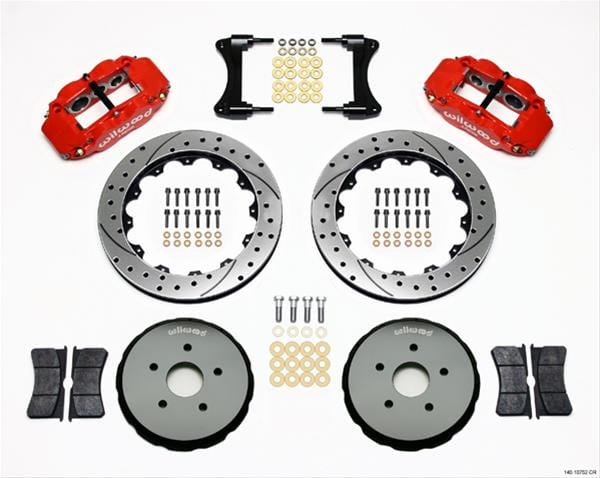 Wilwood Disc Brakes Wilwood Forged Narrow Superlite 6R Big Brake Front Brake Kits 140-10752-DR Autofit