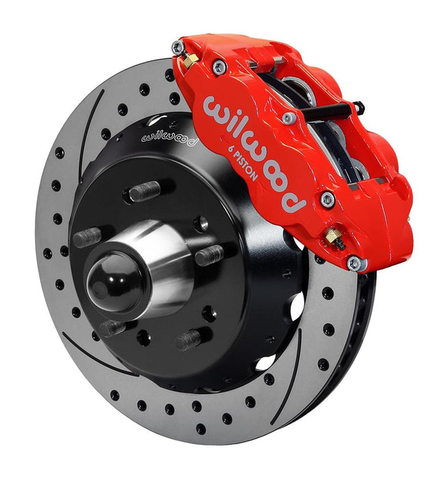Wilwood Disc Brakes Wilwood Forged Narrow Superlite 6R Big Brake Front Brake Kits 140-10776-DR Autofit