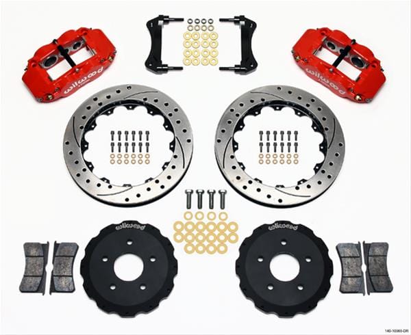 Wilwood Disc Brakes Wilwood Forged Narrow Superlite 6R Big Brake Front Brake Kits 140-10968-DR Autofit