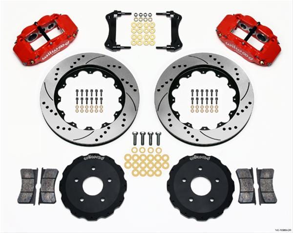 Wilwood Disc Brakes Wilwood Forged Narrow Superlite 6R Big Brake Front Brake Kits 140-10969-DR Autofit