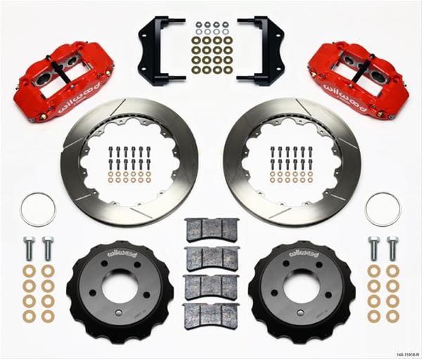 Wilwood Disc Brakes Wilwood Forged Narrow Superlite 6R Big Brake Front Brake Kits 140-11918-R Autofit