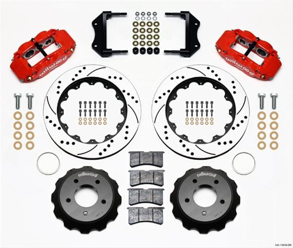 Wilwood Disc Brakes Wilwood Forged Narrow Superlite 6R Big Brake Front Brake Kits 140-11919-DR Autofit