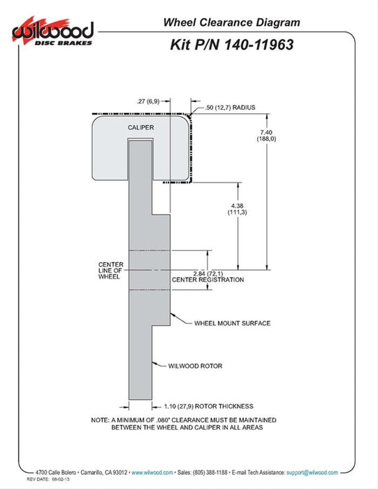 Wilwood Disc Brakes Wilwood Forged Narrow Superlite 6R Big Brake Front Brake Kits 140-11963-R Autofit