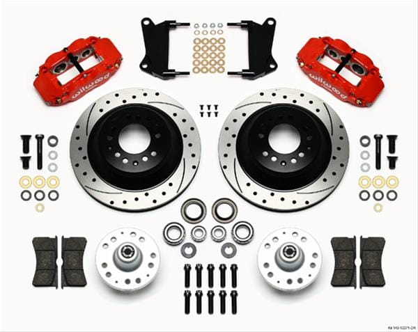 Wilwood Disc Brakes Wilwood Forged Narrow Superlite 6R Big Brake Front Brake Kits 140-12271-DR Autofit