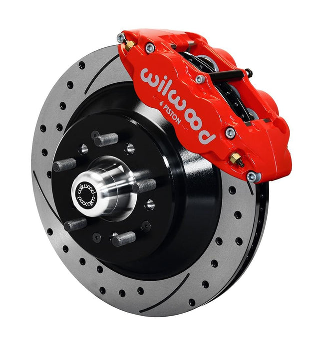 Wilwood Disc Brakes Wilwood Forged Narrow Superlite 6R Big Brake Front Brake Kits 140-12278-DR Autofit