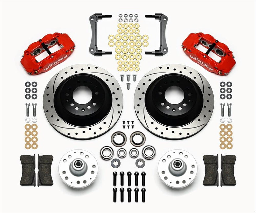 Wilwood Disc Brakes Wilwood Forged Narrow Superlite 6R Big Brake Front Brake Kits 140-12278-DR Autofit