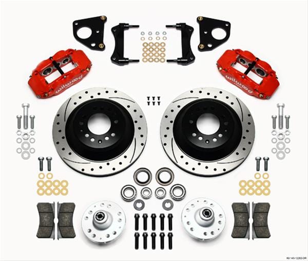 Wilwood Disc Brakes Wilwood Forged Narrow Superlite 6R Big Brake Front Brake Kits 140-12282-DR Autofit