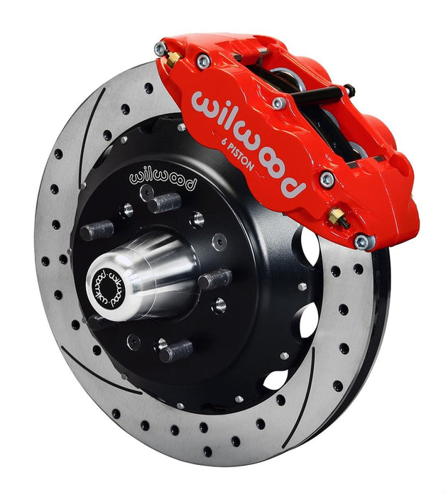 Wilwood Disc Brakes Wilwood Forged Narrow Superlite 6R Big Brake Front Brake Kits 140-12299-DR Autofit