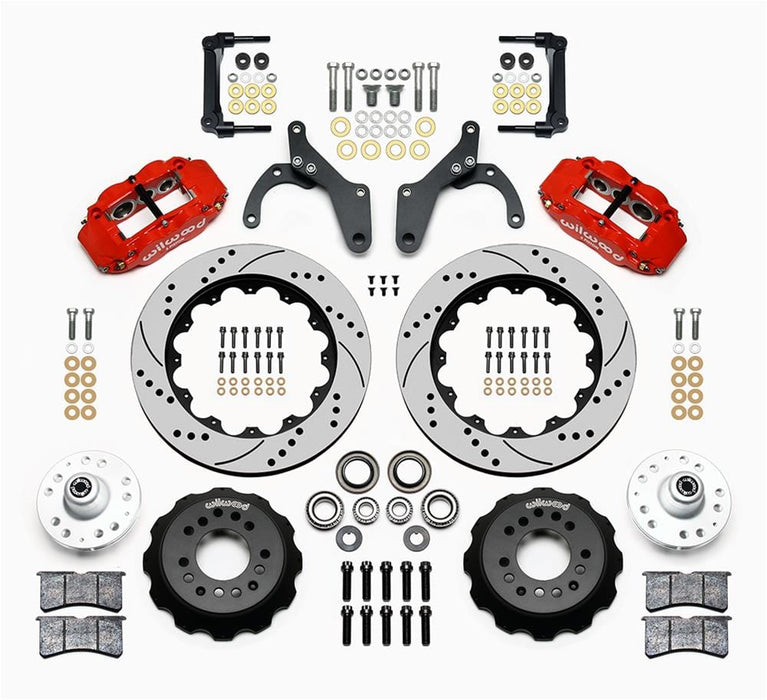 Wilwood Disc Brakes Wilwood Forged Narrow Superlite 6R Big Brake Front Brake Kits 140-12465-DR Autofit