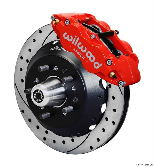 Wilwood Disc Brakes Wilwood Forged Narrow Superlite 6R Big Brake Front Brake Kits 140-12638-DR Autofit