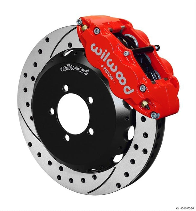 Wilwood Disc Brakes Wilwood Forged Narrow Superlite 6R Big Brake Front Brake Kits 140-12870-DR Autofit