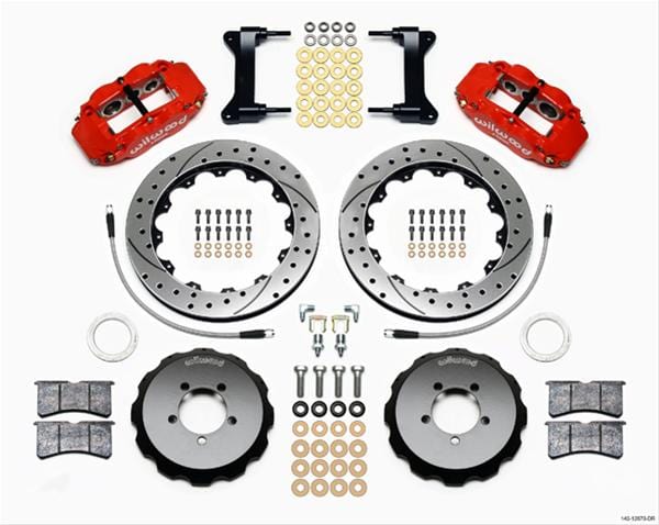 Wilwood Disc Brakes Wilwood Forged Narrow Superlite 6R Big Brake Front Brake Kits 140-12870-DR Autofit